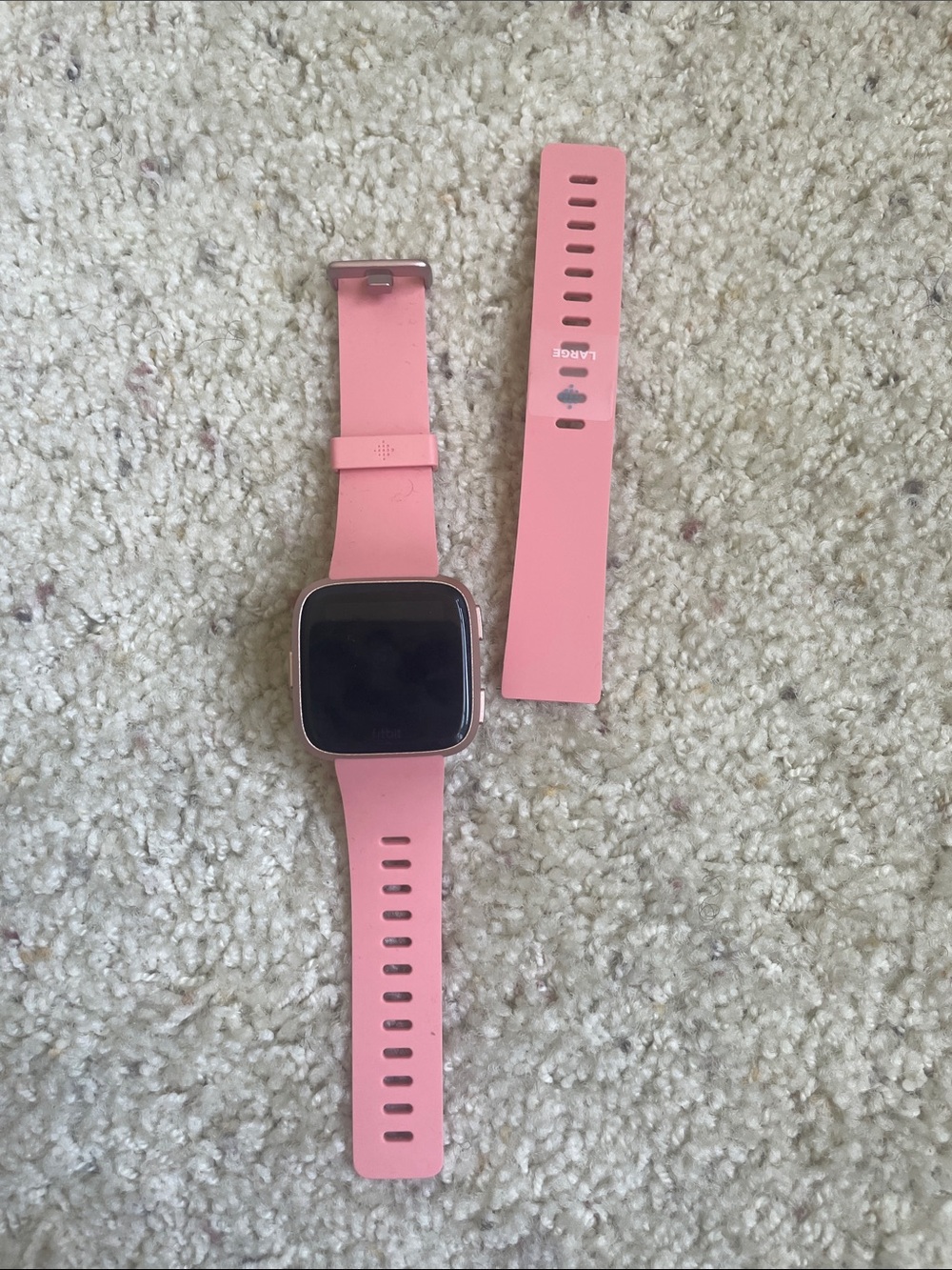 Pink Fitbit with Interchangeable Bands